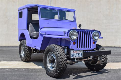 Total 'Custom' restoration with all upgraded components in excess of 40,000 We are 99 sure that this Jeep was used in WW11, it is very real and titled as a 1946. . Ewillys for sale
